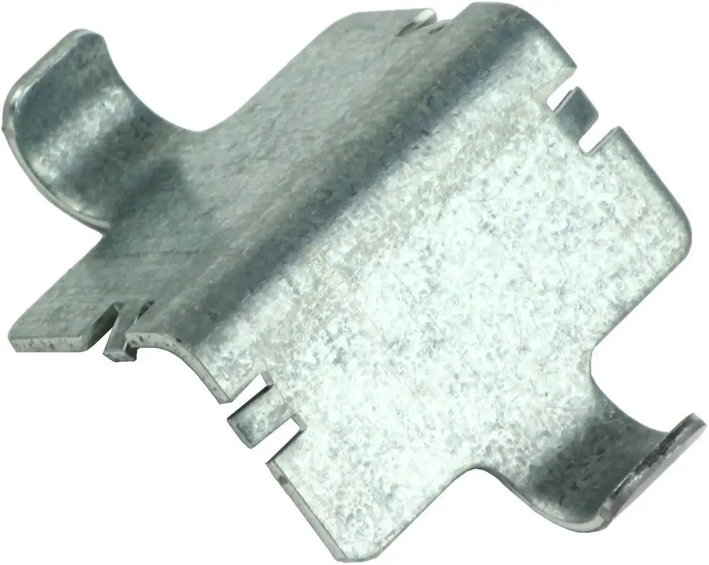 Metallisches Halteblech von Bosch, geformt zur Befestigung eines Anlegefühlers, mit geschnittenen Kanten und einer angepassten Öse.